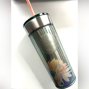 Starbucks floral Layered Grandiose Garden Pastel Stainless Steel 16 oz.